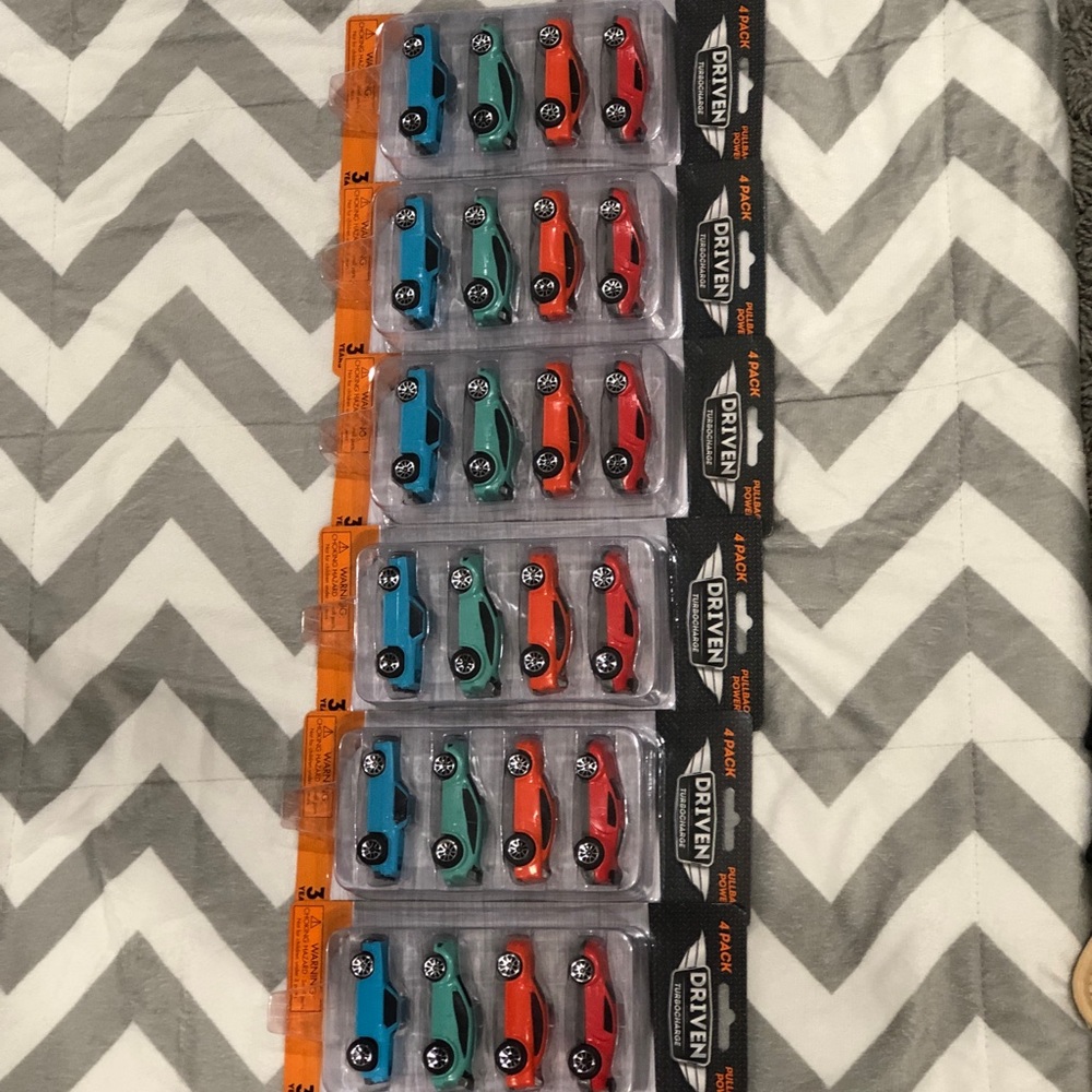 6 packs of 4 cars
